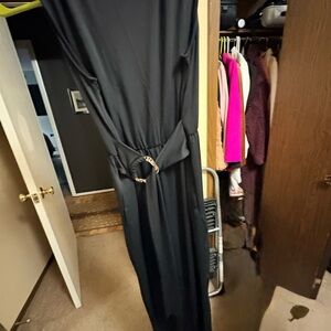 Chic Black Belted Jumpsuit